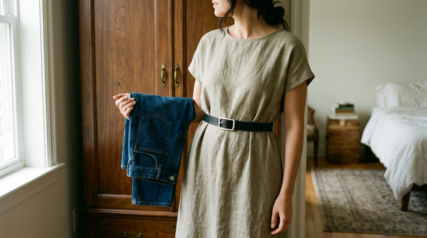 Skinny Leather Belt with Silver Buckle: Fit & Style Tips